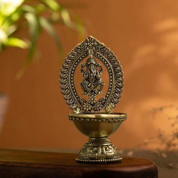 Ganesh Diya Brass - Sadhnaa