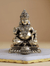 Brass Lord Kubera Statue with Mongoose (4 Inches) - Sadhnaa