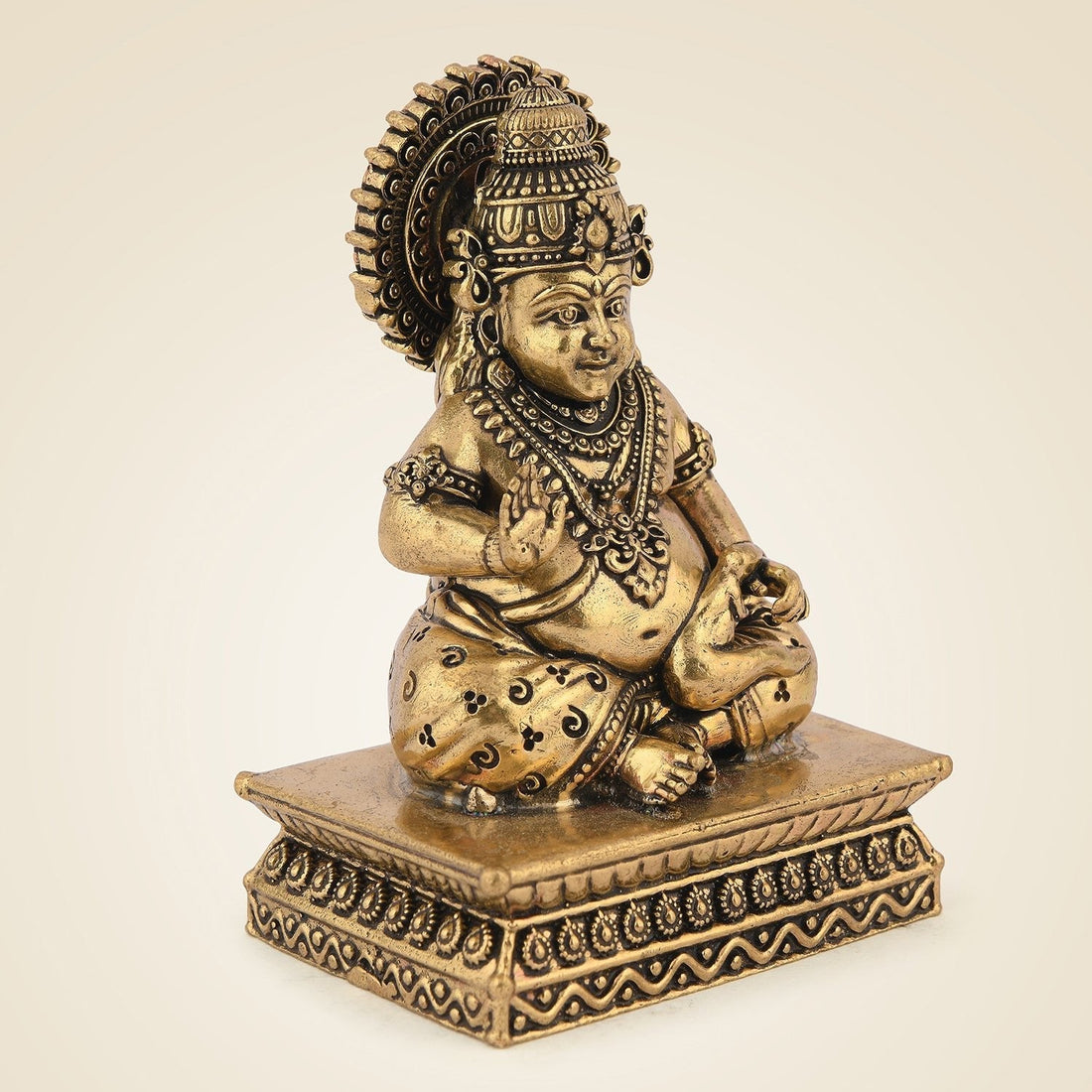 God Kuber Pure Brass Artisan - Superfine Lightweight 4"