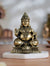 Brass Lord Kubera Statue with Mongoose (3.5 Inches)